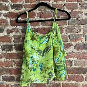 thin strap, flowing top